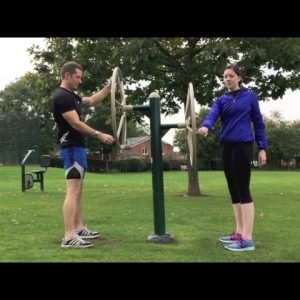 Outdoor Gym Two Wheel Shoulder Builder 2