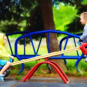 Playground Iron Seesaw